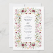 Luxurious Spring Garden Wedding Invitation Kaart (Voorkant)