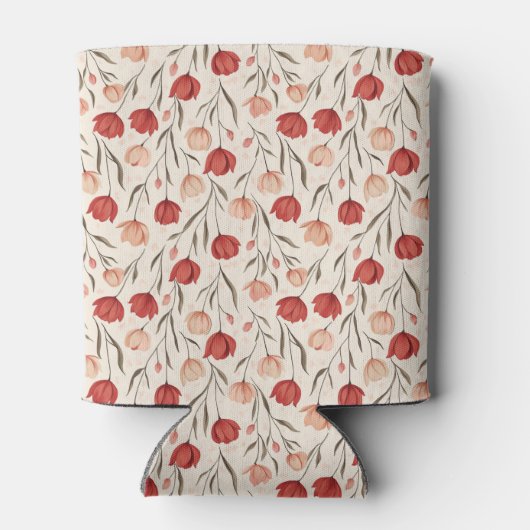 Luxurious Tulip Greenery Wedding Can Cooler (Achterkant)