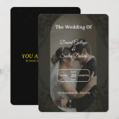 Luxurious Wedding Invitation  Kaart (Voorkant / Achterkant)