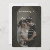 Luxurious Wedding Invitation  Kaart (Voorkant)