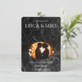 luxurious wedding invitation kaart (Staand voorkant)