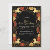 Luxurious Year of the Horse 2026 Lunar New Year Kaart (Voorkant)