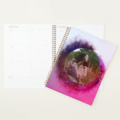 Luxurisch Paars en roze ombre Lijst Foto Planner (Display)