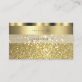 Luxurische goudhamer Glitter Glamoureus Visitekaartje (Voorkant)