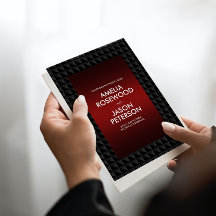 Luxurous Black Polygon Shape Pattern Weddenschap