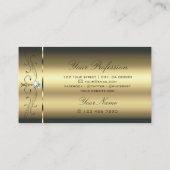 Luxurous Gold Squiggings Jewels Glamoureus Golden Visitekaartje (Achterkant)