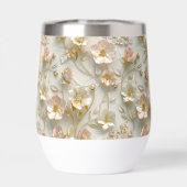 Luxury 3D Embossed Floral Gold Foil Elegant  (Achterkant)