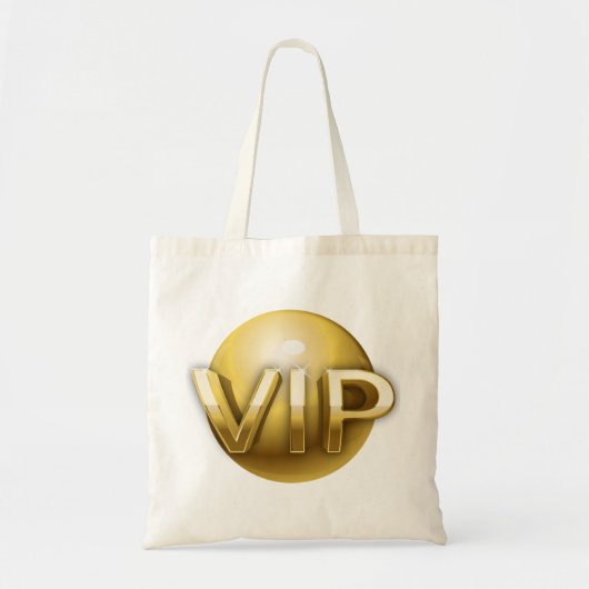 Luxury 3D Gold VIP Emblem Tote Bag (Voorkant)