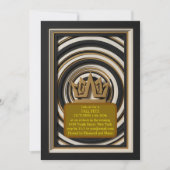Luxury 3D Layered Gold VIP Event Invitation Kaart (Voorkant)