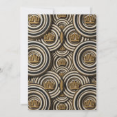 Luxury 3D Layered Gold VIP Event Invitation Kaart (Achterkant)