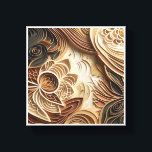 Luxury 3D Layered Paper Art - Intricate Floral Qui Canvas Afdruk<br><div class="desc">A masterfully crafted digital composition showcasing the delicate beauty of layered paper art. The design features swirling floral patterns and intricate quilled shapes in a sophisticated palette of warm terracotta, rich chocolate, and soft cream. Shimmering gold beads and stippled gold dust accents add a touch of luxury to the organic,...</div>