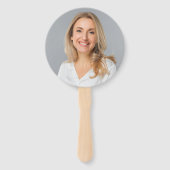 Luxury 50th Birthday Foto Handwaaier (Achterkant)