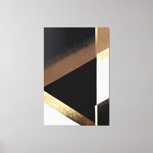 Luxury Abstract Golden Background Canvas Afdruk (Voorkant)