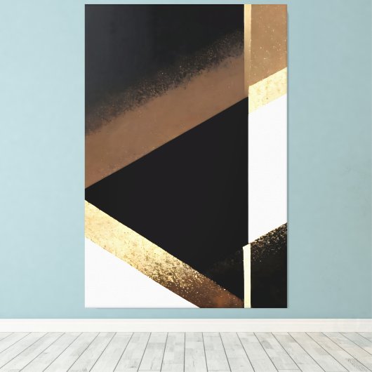 Luxury Abstract Golden Background Canvas Afdruk (Insitu (Houten vloer))