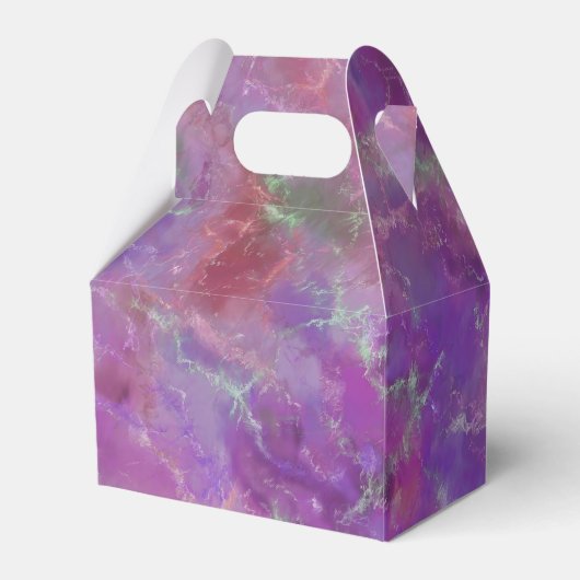 Luxury Abstract Purple Pink Marble Pattern Bedankdoosjes (Achterkant)