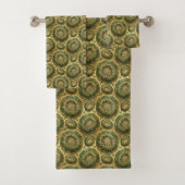 Luxury Agate | Geode Handdoekenset - Olijfgroen Bad Handdoek (Insitu)