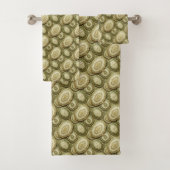 Luxury Agate | Geode Handdoekenset - Olijfgroen Bad Handdoek (Insitu)