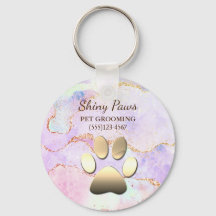 Luxury Agate Glitter Dog Paw Pet Grooming
