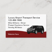 Luxury Airport Transport Taxi Service Visitekaartje (Voorkant)