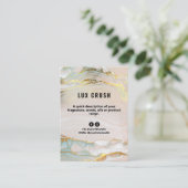 Luxury Alcohol Kaart productprijslijst Visitekaartje (Staand voorkant)