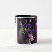Luxury Amethyst Heart and Purple Roses Coffee Mug Mok (Midden)