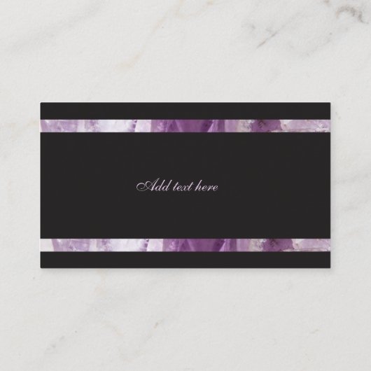 Luxury Amethyst Visitekaartje (Achterkant)