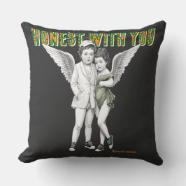 Luxury Angel Couple Art Collection Throw Pillow Kussen