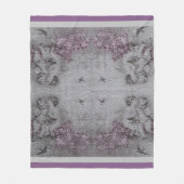 Luxury Angel Modern  Floral Roos Fleece Deken (Voorkant)