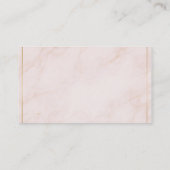 Luxury Appointment Reminder Card – Blush Marble Afsprakenkaartje (Achterkant)