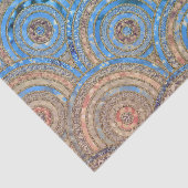 Luxury Aqua Crème Metal Foil Glitter Stippen Circu Tissuepapier (Detail)