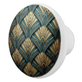 Luxury Art Deco Fan Design Keramische Knop (Rechts)