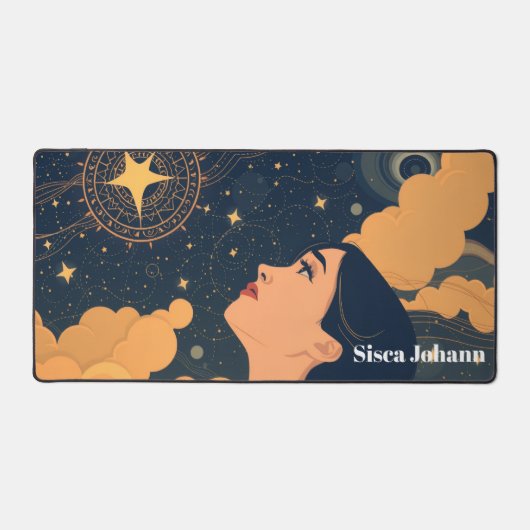 Luxury Art Deco Geometric Modern Office Bureaumat (Voorkant)