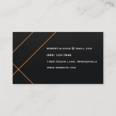 Luxury Aviation Logistics | Modern Minimalistisch Visitekaartje (Achterkant)
