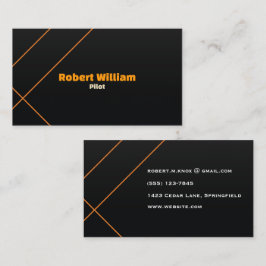 Luxury Aviation Logistics | Modern Minimalistisch Visitekaartje