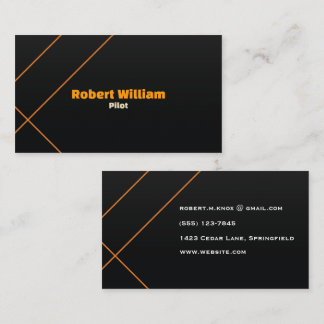 Luxury Aviation Logistics | Modern Minimalistisch Visitekaartje