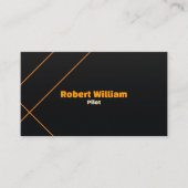 Luxury Aviation Logistics | Modern Minimalistisch Visitekaartje (Voorkant)