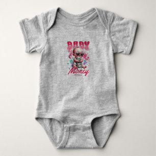 Luxury Baby Money Roze Beer Rompertje - Hip Hop Ro Romper