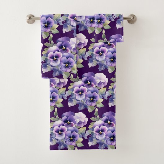 Luxury Bath Towel Set | Pamper Yourself w/ Flowers Bad Handdoek (Insitu)