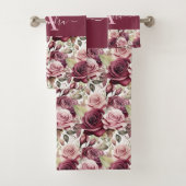 Luxury Bath Towel Set | Pamper Yourself w/ Flowers Bad Handdoek (Insitu)