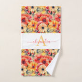 Luxury Bath Towel Set | Pamper Yourself w/ Flowers Bad Handdoek (Handdoek)