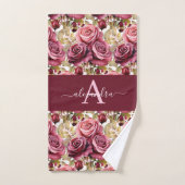 Luxury Bath Towel Set | Pamper Yourself w/ Flowers Bad Handdoek (Handdoek)