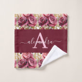 Luxury Bath Towel Set | Pamper Yourself w/ Flowers Bad Handdoek (Wasdoekje)