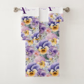 Luxury Bath Towel Set | Pamper Yourself w/ Flowers Bad Handdoek (Insitu)