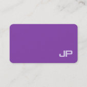 Luxury Beauty Salon Director Classy Monogram Plain Visitekaartje (Voorkant)