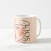 Luxury Beauty Soul Waterverf Script Monogramed Koffiemok (Voorkant rechts)