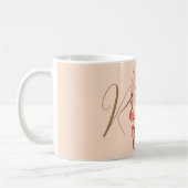 Luxury Beauty Soul Waterverf Script Monogramed Koffiemok (Links)
