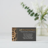 Luxury Bengal Cat Cattery Customizable Visitekaartje (Staand voorkant)