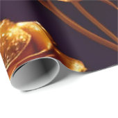 Luxury Big Gold Roos Modern Collectie Cadeaupapier (Rol Hoek)