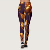 Luxury Big Gold Roos Modern Collectie Leggings (Achterkant)