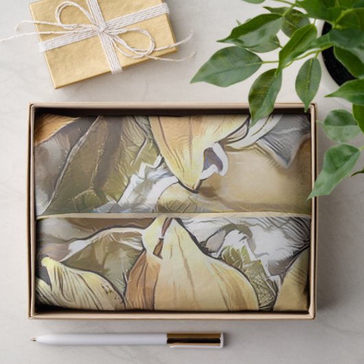 Luxury Big Waterverf Sunflower Collectie Tissuepapier (Geschenk)